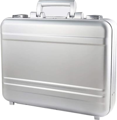 Metalen Aktetas - Gereedschapskist - Opslag voor spullen - Dubbele beveiliging - 37.8 cm - Goud