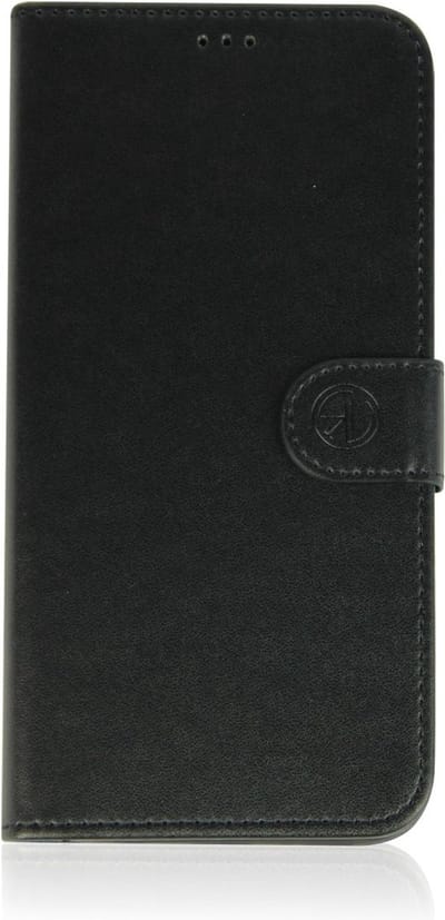 RV Genuine leather met vakken voor pasjes Geschikt voor Apple iPhone 11 - Zwart