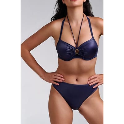 Marlies Dekkers Jet Set Majestic Blue Push Up Bikini Top Size: 70E | Bikinis Outlet | Dames | Blauw