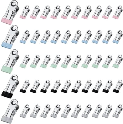 Wasknijpers, Multifunctionele Wasknijpers, Antislip Metalen Wasknijper, Zonder Afdrukklem voor Kleding, Kleine Metalen Klemmen voor Sokken Handdoek Levensmiddelverzegeling | M