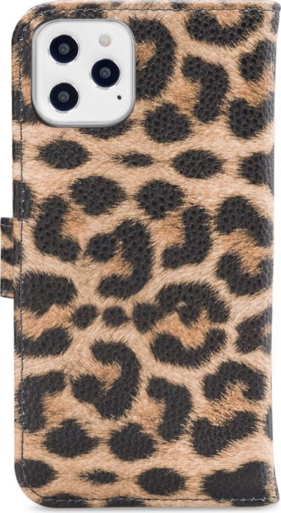 My Style Telefoonhoesje geschikt voor Apple iPhone 12 Pro Max Hoesje | My Style Flex Wallet Bookcase Portemonnee | Pasjeshouder voor 3 Pasjes | Telefoonhoesje voor Pinpas / OV Kaart / Rijbewijs - Leopard | Bruin