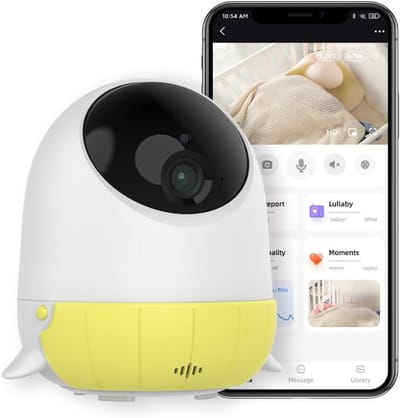 DailySupplies® Hondencamera - Huisdiercamera - Babyfoon met Camera en App - Baby Monitor - Full HD - Wit