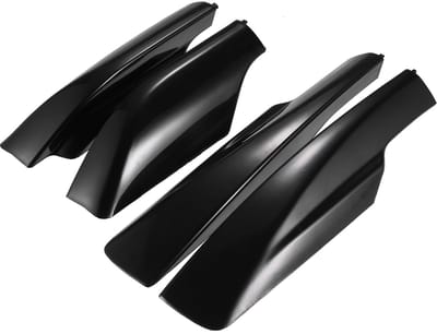 Dailygoods- Dakdragers Eindkap Beschermhoes - Voor Toyota RAV4 2006-2012 - Zwart - Plastic - Afmeting 34.5x4cm / 25.5x6cm - Dakdrager Eindkap