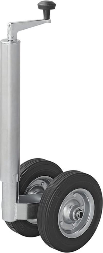 ProPlus Dubbel neuswiel - extra stabiliteit - metalen velg - rubberband - 48 mm buis - 200 x 50 mm