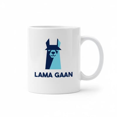 Lama Gaan – Grappige Lama Quote Koffiemok 330 ml | Speels Humoristisch Cadeau voor Thuis & Werk