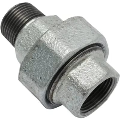 Sanivesk Galva Recht 3-delig Verloop 3/4"fx3/4"m