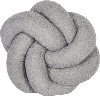 ANGELONIA - Sierkussen - Grijs - 45 x 45 cm - Bouclé