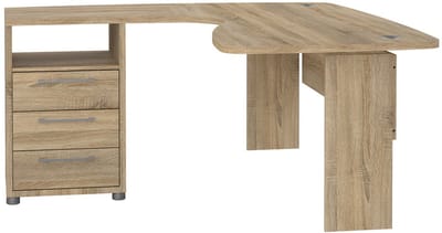 Giga Living Hoekbureau Prima - Naturel - 150x160x75cm