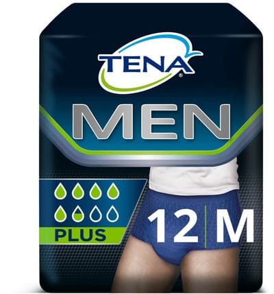 4x Tena Men Active Fit Pants Plus - Medium 12stuks/pak - 48st/karton