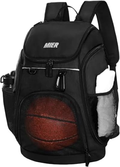 Grote Sporttas voor Zwemmen, Gym en Outdoor - 40L - Zwart