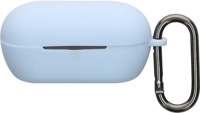 kwmobile cover voor oordopjes case - geschikt voor Sony WF-C710N - Trendy beschermhoes draadloze oordopjes in lichtblauw