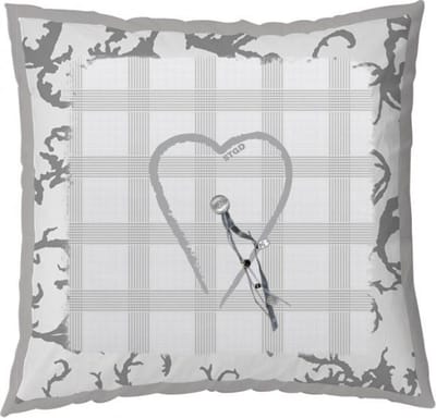 Stapelgoed Sweet Heartz - Sierkussen - Grijs - 75x75