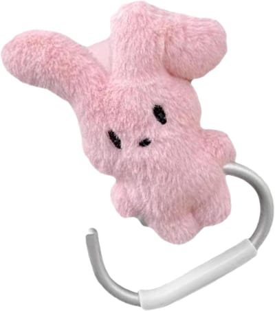 Kinderwagen Haak - Tas Organizer - Wandelen Boodschappen - Cartoon Konijn - 15 x 10 cm - Roze