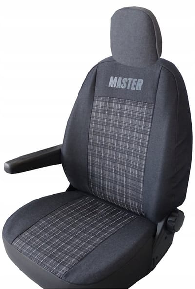 Premium Line - Stoelhoes RENAULT MASTER III (2010-2024) - 1+1 Set - Hoge kwaliteit stof - Bescherming tegen slijtage - Modern design