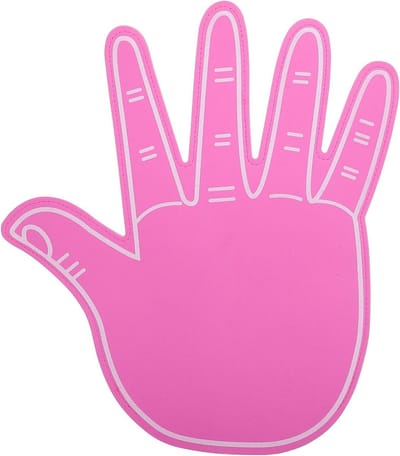 Gigantische Schuimhand - Schreeuw Vinger - Sportevenementen Steunen - Creatief Ontwerp - 425 cm - Roze