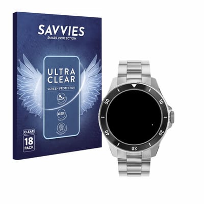 Savvies - Screenprotector voor Withings ScanWatch Nova (42 mm) - Folie Beschermfolie transparant 18 Stuks