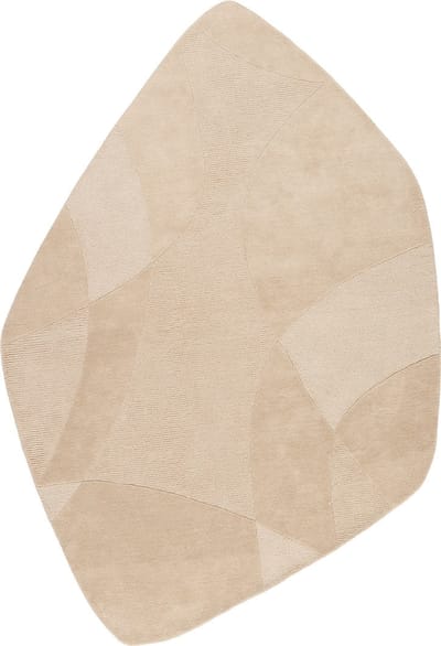 Acsento Piana Stone Dark Beige Vloerkleed - 200 x 290 cm - Beige - Organisch - Wol - Eetkamer, Woonkamer - Geometrisch - Modern