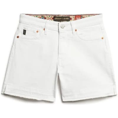 Superdry - Cut-off short met middelhoge taille - Dames - Jeans shorts