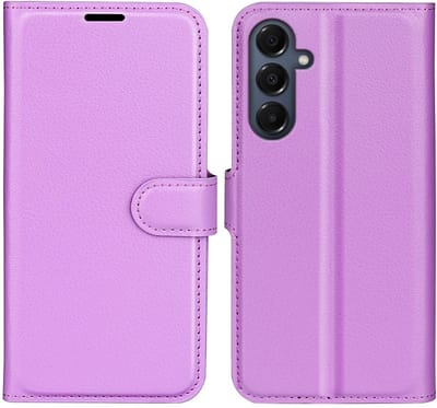 Coverup Hoesje - Geschikt voor Samsung Galaxy A17 Hoesje - Coverup Book Case - Paars
