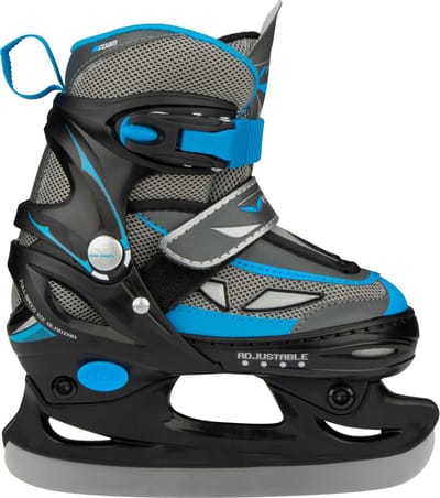 Galgary IJshockeyschaatsen Junior (verstelbaar) - Maat 30-33 - Grijs/Blauw