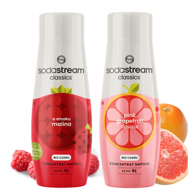 SodaStream Zero Serie - Limonadesiroop - Malina - Grejpfrut - Zonder Suiker