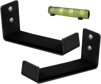 Yoga Mat Houder - Fitness Organizer - Sportuitrusting Opbergen - Ruimtebesparend Ontwerp - 30 Pond Capaciteit - Zwart