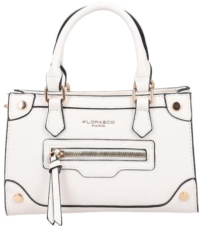 Flora & Co Faiza Small Handtas Dames - Imitatieleer - Wit