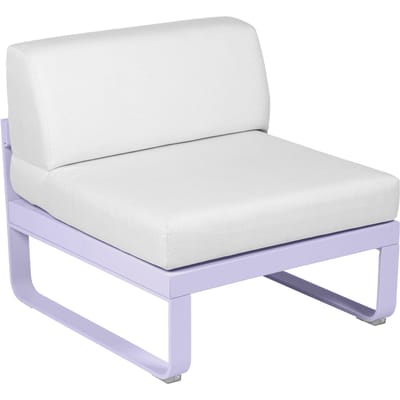 Fermob BELLEVIE Zitbank Module Midden - D1 Marshmallow - 81 witgrijs