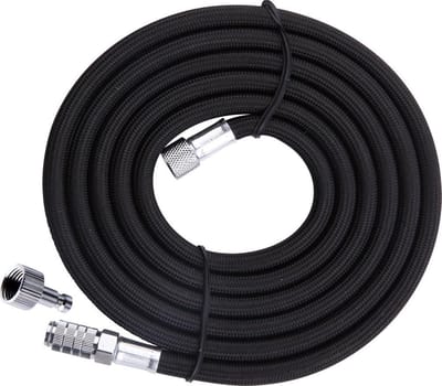 Fengda BD-30 Airbrush Slang Zwart 3M – 2x G1/8 met snelkoppeling