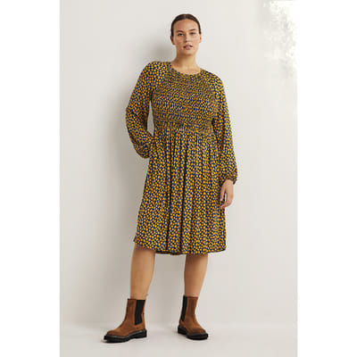 Boden Smocked Bodice Jersey Dress Dcm Größe: 14L | Midikleider Outlet | Damen