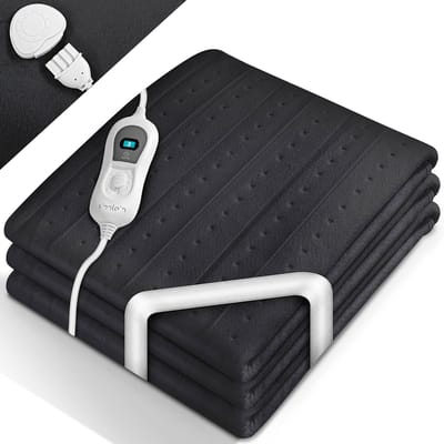 Elektrische Onderdeken - Warmtedeken Bed - Genieten van Warmte - Automatische Uitschakeling - 150 x 80 cm - Wit