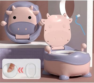 Kinderpotje Eend - Baby Toilet - Zelfstandig Zindelijk Maken - Verhoogd Anti-Splash - 1-6 Jaar - Geel