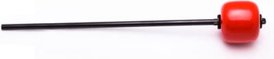 Danmar Drum Zubehör basDrum Beater 205, rood Hard Wood, zwart Shaft - Bass drum beater