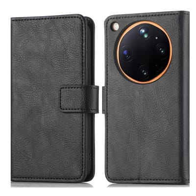 imoshion Hoesje - Geschikt voor Oppo Find X9 Ultra - Luxe Bookcase - Zwart