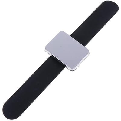 Magnetisch Naai Speldenkussen Polsband Speldenkussen Houder Voor Quilten Naai Spelden Haarspeld Siliconen Polsband Armband Kussen gray