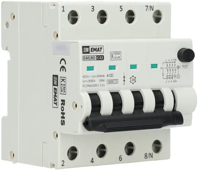 EMAT aardlekautomaat C32 300mA type A 4P (85006517)