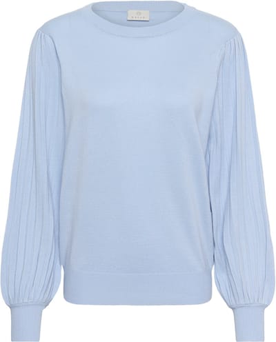 Kaffe KAlone Knit Pullover Dames Trui - Powder Blue