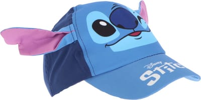 Disney Stitch Kinderpet met Oren – 3D Stitch Pet – Verstelbare Cap – Blauw – 52-54 cm – Jongens & Meisjes