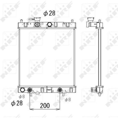 Radiator, motorkoeling NRF 53510