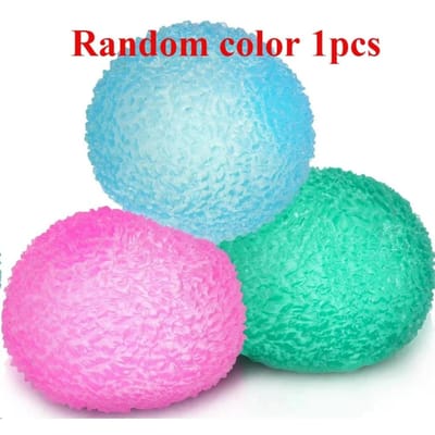 1 Stuks Squishy Meerkleurige Textuur IJsbal Knijpspeelgoed voor Kinderen Volwassenen Zacht Knijpen Pop Fidget Speelgoed Kinderen Halloween Kerstcadeaus blue