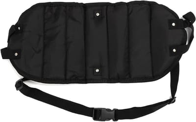 Vliegtuig Voetsteun - Reis Accessoire - Comfortabel Reizen - Verstelbare Ondersteuning - 51x21.5 cm - Zwart