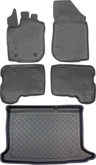 ARISTAR - Bagażnikmat en Rubbermatten - Dacia Sandero II - Beschermrand - Waterdicht