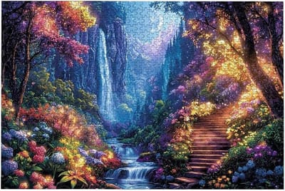 Landschap Legpuzzel - Houten Puzzel - Ontspannend Tijdverdrijf - Letters Op Achterkant - 122x81cm - Meerkleurig