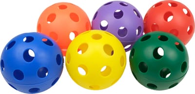 MDsport - Gatenbal gekleurd - 9 cm - Set van 6