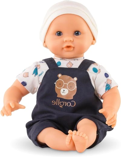 Eerste pop - Babypop - Kinderspel - Zacht lichaam - 30 cm - Blauw