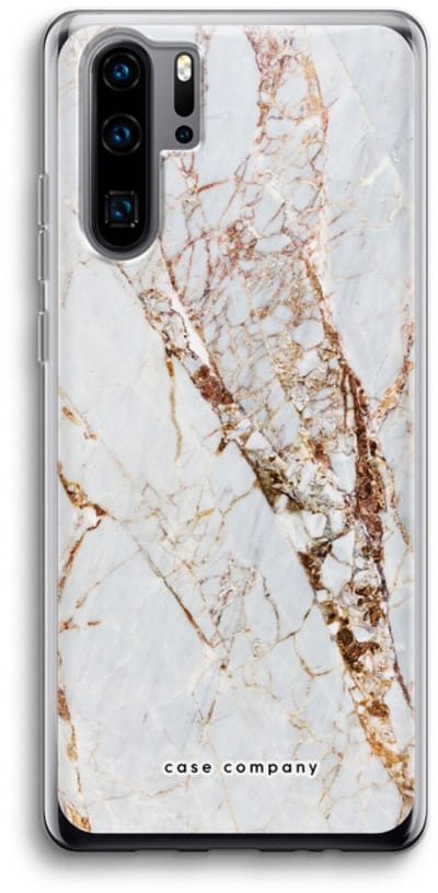 Case Company® - Hoesje geschikt voor Huawei P30 Pro hoesje - Goud marmer - Soft Cover Telefoonhoesje - Bescherming aan alle Kanten en Schermrand