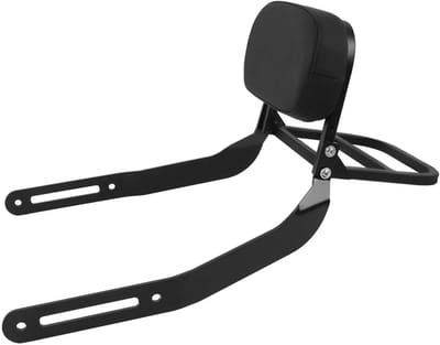 Passagierskussen Motor - Zitje Achterop - Comfortabel Reizen - Inclusief Bagagedrager - Universele Pasvorm - Zwart