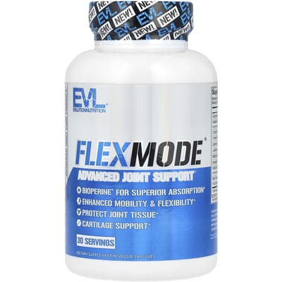 EVLution Nutrition, FlexMode®, Soutien Avancé des Articulations, 90 Capsules Végétales