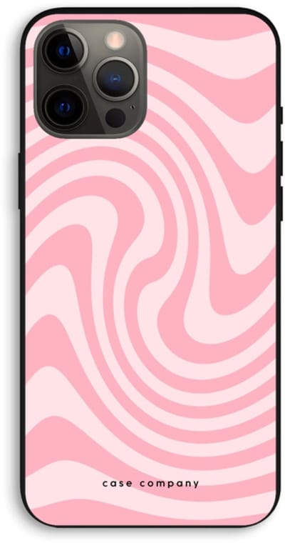Case Company® - Hoesje geschikt voor iPhone 12 Pro Max hoesje - Swirl Roos - Biologisch Afbreekbaar Telefoonhoesje - Bescherming alle Kanten en Schermrand