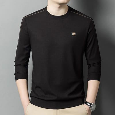 Hoodie Heren Nieuwe Herfstmode Casual Heren Ronde Hals Lange Mouw T-shirt Basis 190/4XL